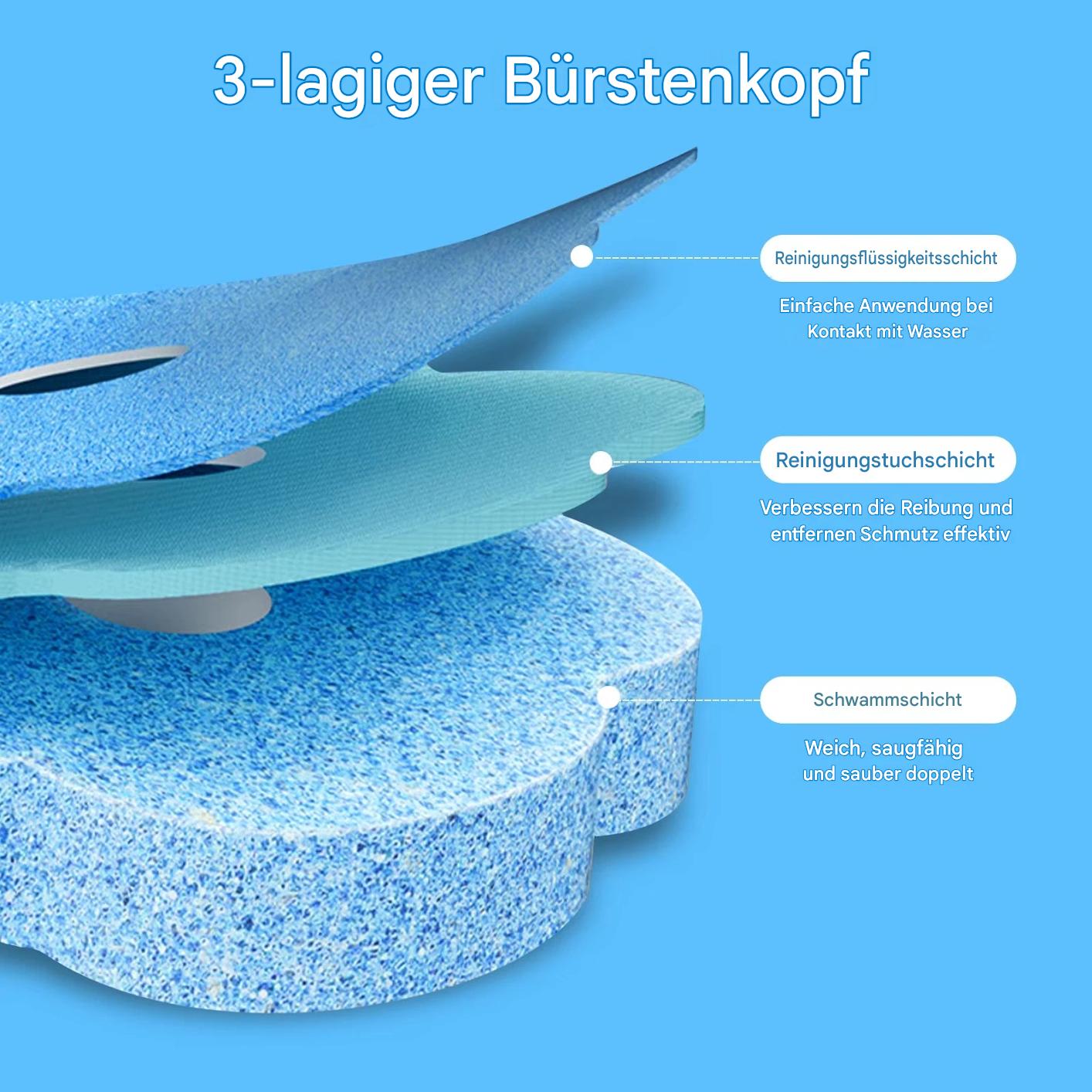 Toilettenbürsten-Set mit Einweg-Ersatzköpfen