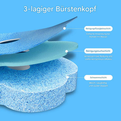 Toilettenbürsten-Set mit Einweg-Ersatzköpfen