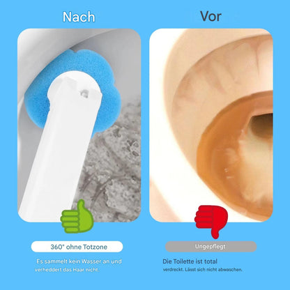 Toilettenbürsten-Set mit Einweg-Ersatzköpfen