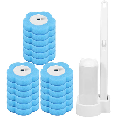 Toilettenbürsten-Set mit Einweg-Ersatzköpfen