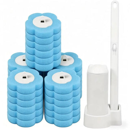 Toilettenbürsten-Set mit Einweg-Ersatzköpfen