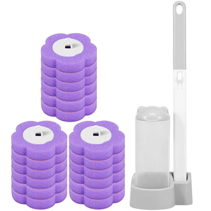 Toilettenbürsten-Set mit Einweg-Ersatzköpfen